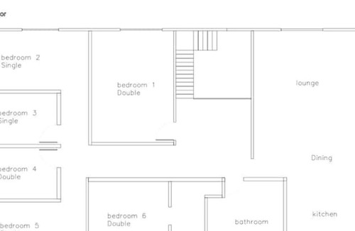 Eccles House | Spacious 8 bedroom house with fireplace