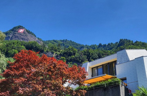 Vitznau Apartment | Spacious apartment, lake access, cogwheel to Rigi, amenities. super close by
