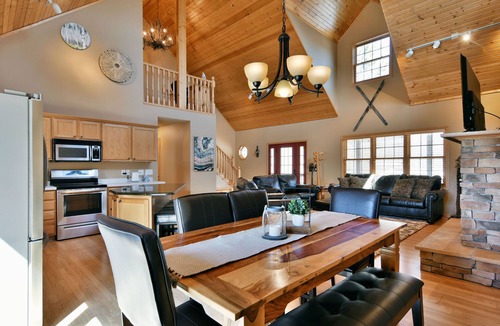 Webb Lake Cabin | Spacious cabin for any type of get away! Minutes away from dozens of activities!