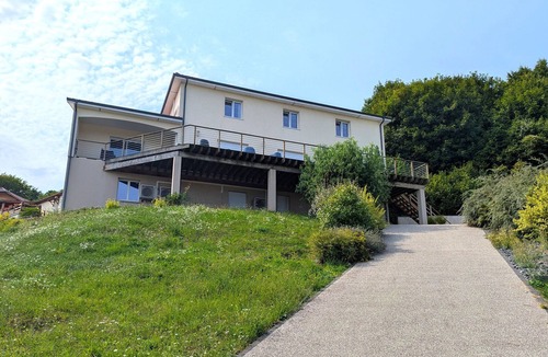 Favieres Cottage | Spacious contemporary house with panoramic terrace and heated pool