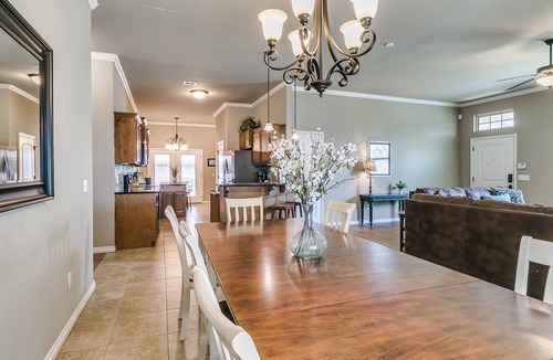 Edmond House | Spacious Edmond Home with Media Room and Fenced Yard
