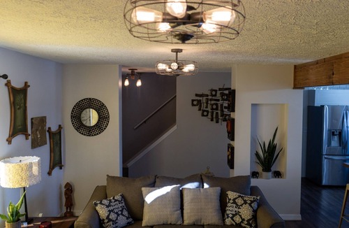 Davenport House | Spacious family home with luxe beds, fenced in back yard, heart of town!