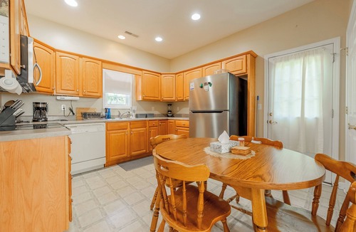 Christiansburg House | Spacious family home with multiple bedrooms, full kitchen, porch, and quaint backyard.