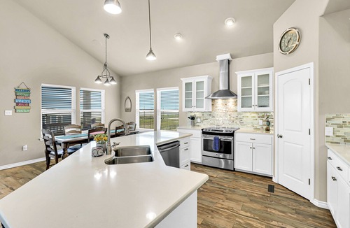North Beach House | Spacious gulf view home on north beach with enclosed yard & balconies