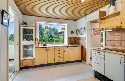 Fjerritslev House | Spacious holiday home with terrace, wood-burning stove and large plot