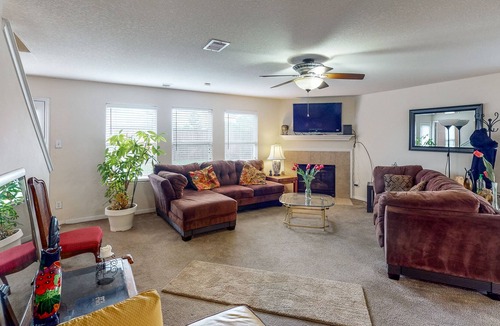 College Park House | Spacious Home on Corner Lot with Gas Fireplace & Big Fenced Yard