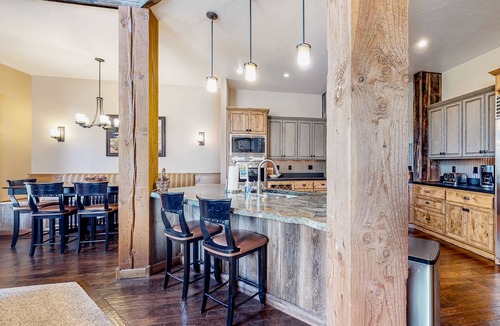 McCall House | Spacious Home w/outdoor kitchen & fireplace, mountain views