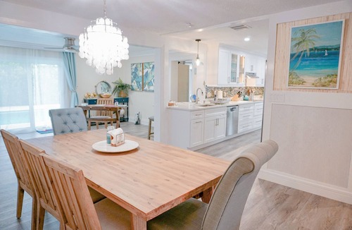 Deerfield Beach House | Spacious home with private salt water heated pool minutes to Beach !