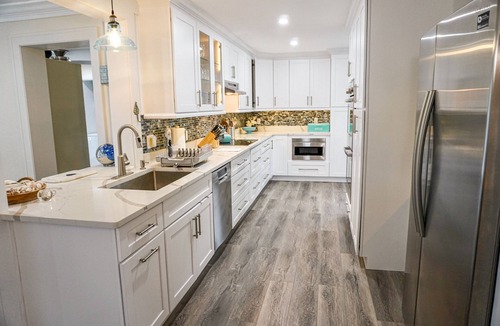 Deerfield Beach House | Spacious home with private salt water heated pool minutes to Beach !
