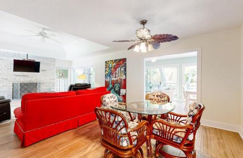 Fernandina Beach House | Spacious home with patio, deck, private outdoor pool, & beach access