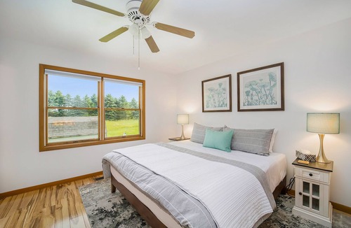 Bay Harbor House | Spacious home with fireplace, full kitchen, central AC, & washer/dryer
