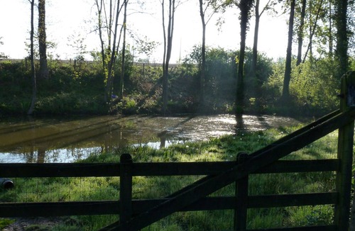 Ver Cottage | Spacious house with courtyard, fireplace, and secure pond in Ver