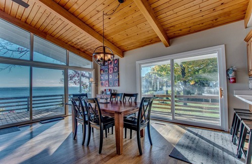 Town of Torrey House | Spacious Lakefront Escape w/Beach, Stocked Kitchen, Near Wineries & Views!