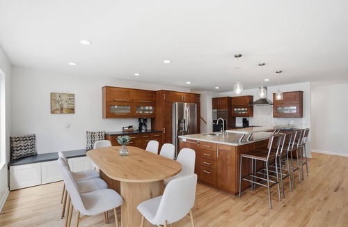 Lake Orion House | Spacious Lakefront Home w/Theater, Dock & Kayaks
