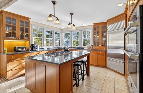 Lansing House | Spacious Lakeside Retreat with Dock and Hot Tub!