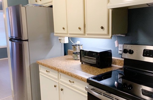 Wake Village Apartment | Spacious Loft-Style Apartment with FIBER Internet