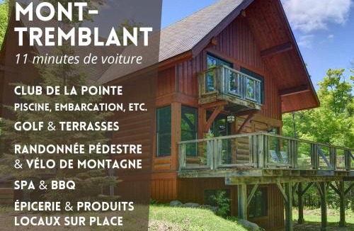 Lac Superieur Village Ski Chalet | Spacious log cottage Resort access