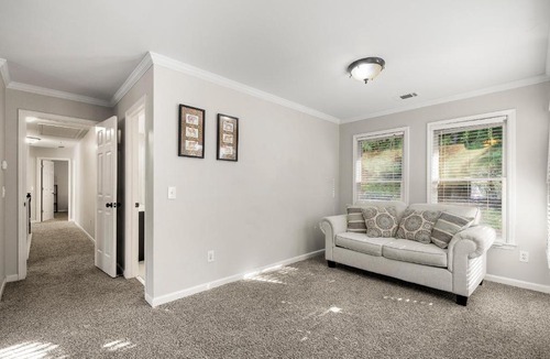 Woodstock House | Spacious lovely 5 bedroom home with alot of amenities, prime location, home theater, pet&longstay ok