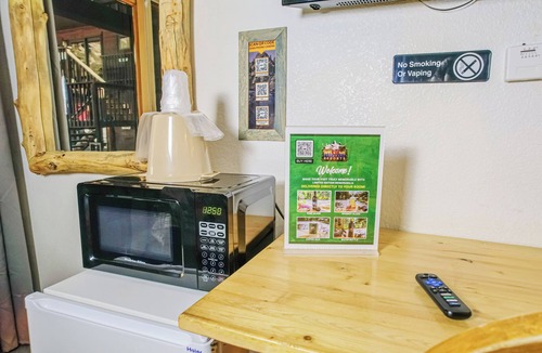 Estes Park Hotel | Spacious Lower-Level Hotel Queen and Full-size beds with Views 108-110