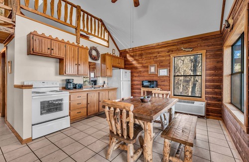 Dora Cabin | Spacious Mountain Log Cabin with Stunning Falls & Ozark Views