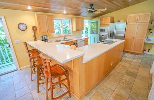 Wainiha House | Spacious, mountain view home, across from beach path! Ka Wai Aloha TVNC-5137