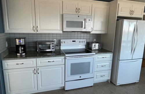 Searsport House | Spacious Oceanfront Home with Private Beach on Penobscot Bay