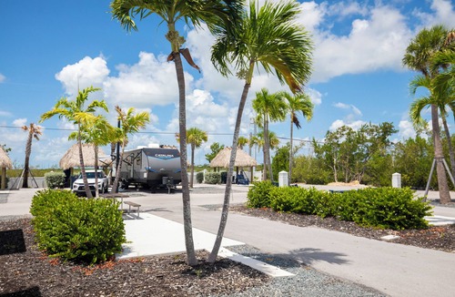 Sugarloaf Key RV Rental | Spacious Pull-Through RV Lot at Sugarloaf Key with Pool, Saltwater Lake Access & Tiki Bar