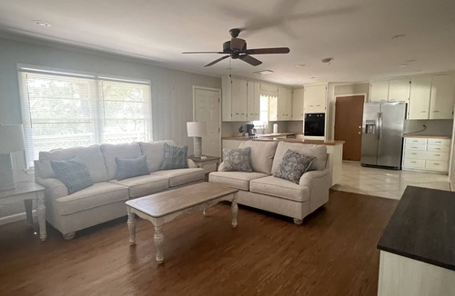 Muskogee House | Spacious ranch home in quiet neighborhood.