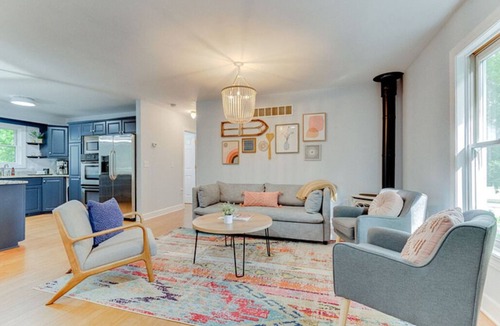 Excelsior House | Spacious Retreat: 3BR, Smart TVs, Deck w/Fire Pit & Grill, Near Attractions!