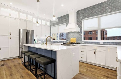 Lockerbie Square Condo | Spacious SoHo-Style Townhome | Steps to Downtown!