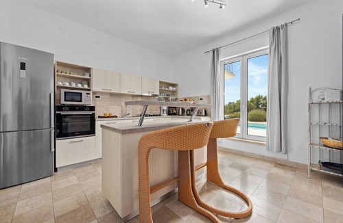 Rakalj Villa | Spacious Villa with Wonderful Seaview, Heatable Pool, 3 min to the Beach