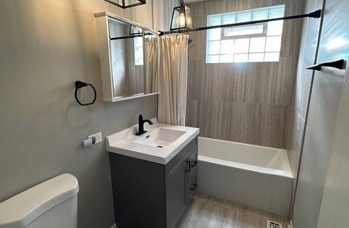 Downers Grove House | Spanish décor w/modern twist & fenced yard