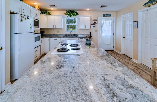 St. George Island House | Sparkling Gulf View From A Partially Covered Deck