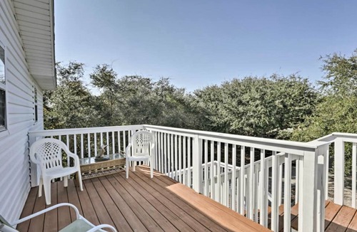 St. George Island House | Sparkling Gulf View From A Partially Covered Deck