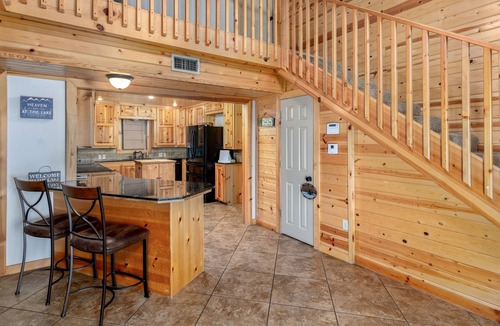 Cookson Cabin | Spectacular Lake View, Luxury Cabin provides the perfect gathering place.
