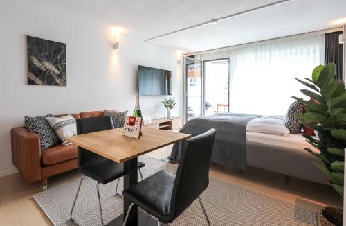 Engelberg Apartment | Spirit Apartments - Studio #3 - Balkon - Parkplatz