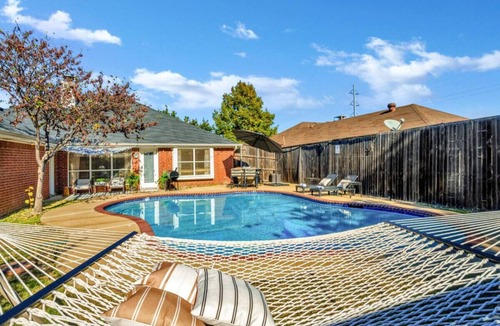 Lewisville House | Splash & Play Hideaway: Pool House + Game Room/Gym