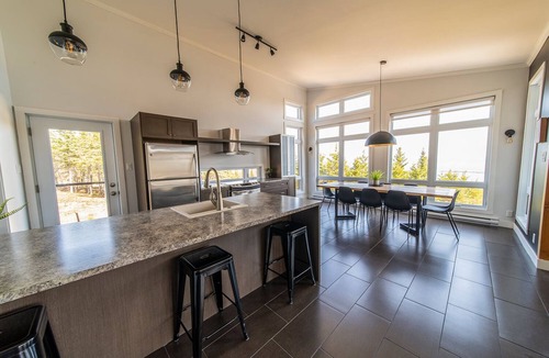 Saint-Joseph-de-la-Rive Ski Chalet | Splendid terrace flirting with the mountain