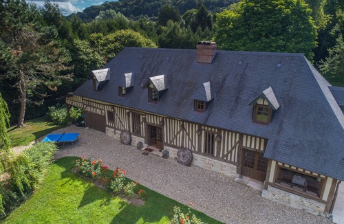 Saint-Hymer House | Splendid Authentic Norman Residence with swimming pool and tennis court