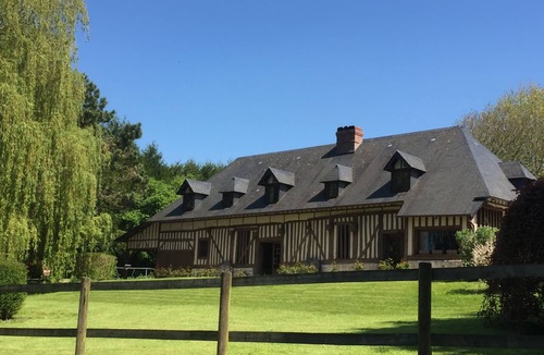 Saint-Hymer House | Splendid Authentic Norman Residence with swimming pool and tennis court
