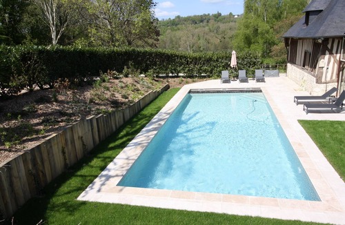 Saint-Hymer House | Splendid Authentic Norman Residence with swimming pool and tennis court