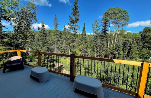 Trois-Rives Ski Chalet | Splendid Chalet A-FRAME * Breathtaking views and tranquility & SPA