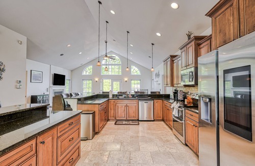 Morgan II House | Sprawling waterfront home with kayaks, game room, and hot tub