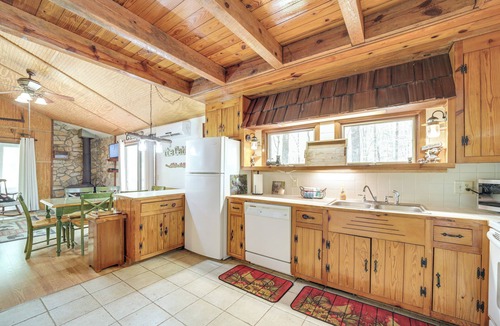 Whittier Cabin | Spring Creekside Getaway at Whittier Cabin w/Deck