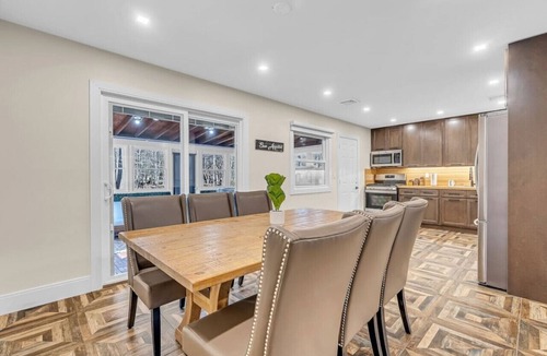 Tallman House | Spring Retreat with Hot Tub Fire Pit and Game Room