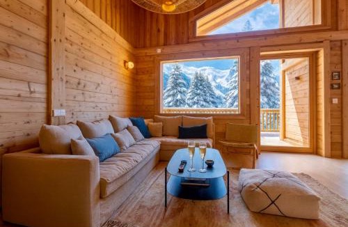 Les Praz-de-Chamonix Ski Chalet | Spring skiing Mont-Blanc view cozy cottage