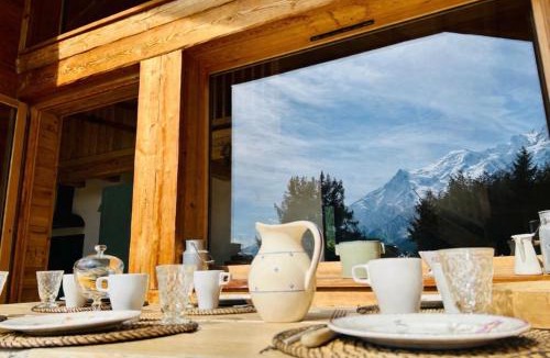 Les Praz-de-Chamonix Ski Chalet | Spring skiing Mont-Blanc view cozy cottage