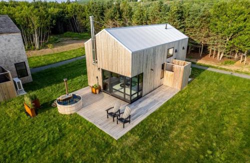 Inverness County House | Spruce - Luxury Oceanview Cottage with Hot Tub & Private Beach Access near Cabot Trail