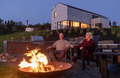 Inverness County House | Spruce - Luxury Oceanview Cottage with Hot Tub & Private Beach Access near Cabot Trail