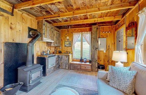 Hartland Four Corners Cottage | Spruce Moose Cottage | Tiny House on 65 private acres